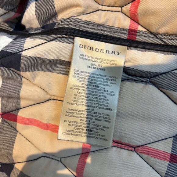 Burberry Women’s Diamond-Quilt Jacket – Black – Size XL - Picture 6 of 7